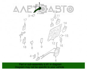 Manerul ușii exterioare față stânga Mazda3 03-08