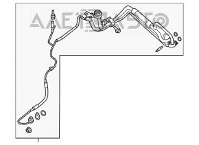 Трубка кондиционера задний ряд Ford Flex 13-19