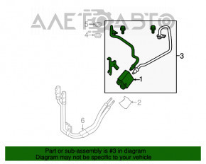 Racordurile de răcire a cutiei de viteze automată pentru Ford Explorer 11-19, complete cu supapă.