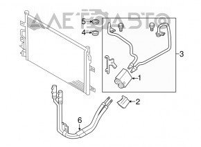 Racordurile de răcire a cutiei de viteze automată pentru Ford Explorer 11-19, complete cu supapă.