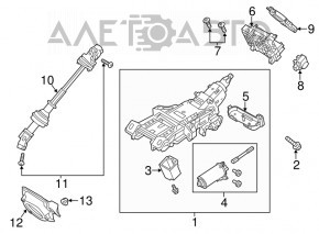 Coloană de direcție Ford Flex 13-19 electrică