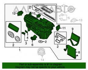 Печка в сборе Ford Fusion mk5 13-20 manual