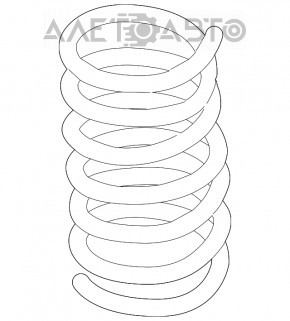 Пружина задняя левая Ford Fusion mk5 13-20 жесткость бел. зелен.