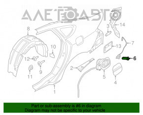 Blocarea capacului rezervorului de combustibil Ford C-max MK2 13-18 este ruptă