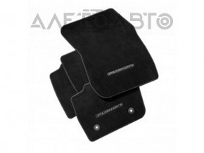 Covorul din spate dreapta al salonului Ford Fusion mk5 13-20, negru, din material textil.