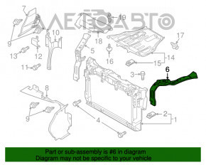 Suportul pentru antena TV stânga pentru Mazda CX-7 06-09