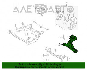 Maneta inferioară față stânga Mazda CX-7 06-09