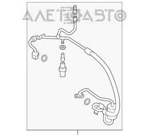 Bobina de aer condiționat condensator-compresor Ford Edge 15-18 2.0T