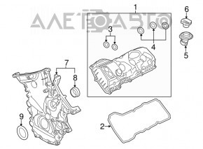 Capacul gâtului de umplere a uleiului pentru Ford Explorer 20- 2.3T, 3.0