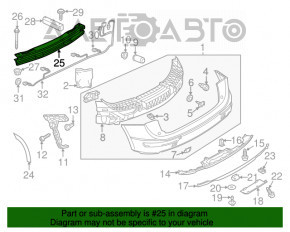 Amplificatorul pentru bara spate Audi Q5 8R 09-17, nou, neoriginal