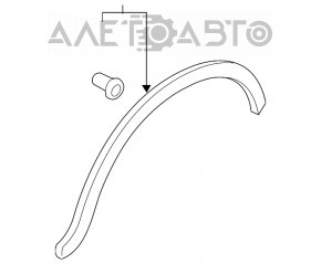 Capacul aripii spate stânga Audi Q3 15-18, nou, neoriginal.