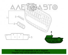 Cadru far stanga Audi Q3 8U 15 nou neoriginal