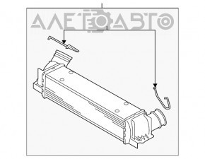 Интеркулер BMW X5 F15 14-18 N55, N20 NRF