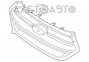 Grila radiatorului Ford Edge 15-18 sport, neagră, nouă, neoriginală