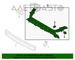 Bara superioară a televizorului Ford Mustang mk6 15-17, nouă, aftermarket.