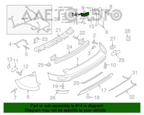 Suportul pentru bara spate stânga Ford Escape MK3 17-19, nou, neoriginal