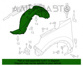 Bara de protecție față stânga Ford Explorer 11-15, nou, aftermarket