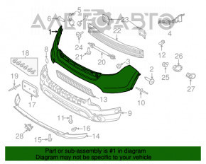 Bara față superioară Ford Explorer 11-15, nouă, neoriginală