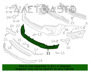 Bara față partea de jos Ford Explorer 18-19 restilizat sub moliur, nou aftermarket