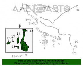 Бачок омывателя Ford Mustang mk6 18-