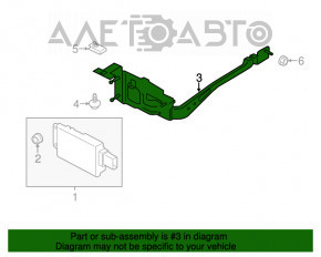 Suport radar de croazieră Ford Mustang mk6 15- nou, neoriginal