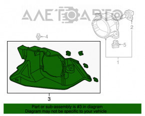 Suport far dreapta Honda CRV 12-14 pre-restilizare, nou, neoriginal