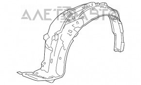 Bara de protecție față dreapta Honda Accord 13-15, nou, aftermarket