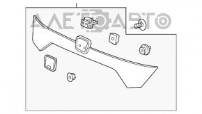 Молдинг крышки багажника Honda Civic X FC 16-21 4d без эмблемы новый неоригинал