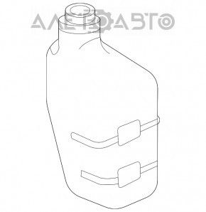 Rezervorul de expansiune al sistemului de răcire Honda CRV 17-22 2.0, 2.4 cu capac nou, neoriginal.