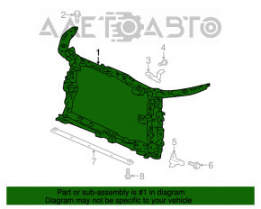 Televizor radiator Honda Accord 18-22 panou nou neoriginal