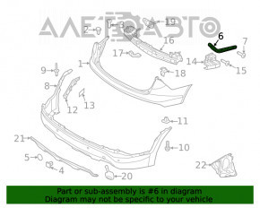 Suportul pentru bara spate dreapta Hyundai Santa FE Sport 13-18, nou, neoriginal