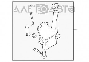 Бачок омывателя Hyundai Sonata 16-19 hybrid новый неоригинал