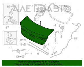 Capac portbagaj Hyundai Elantra AD 17-18, nou, aftermarket