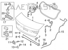 Capac portbagaj Hyundai Elantra AD 17-18, nou, aftermarket