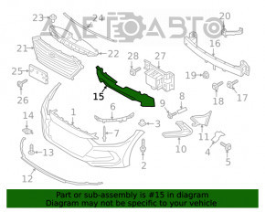 Absorbantul de bara fata pentru Hyundai Elantra AD 17-18, nou, aftermarket.