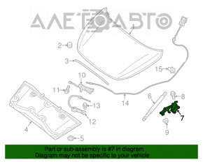 Петля капота правая Infiniti JX35 QX60 13-