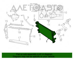 Radiator de răcire apă Jeep Compass 17- 2.4 nou neoriginal KOYORAD Japonia