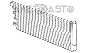 Radiatorul de aer condiționat al condensatorului Fiat 500X 16-18 2.4 nou aftermarket