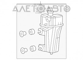 Rezonatorul Jeep Cherokee KL 14-18 2.4 nou, neoriginal