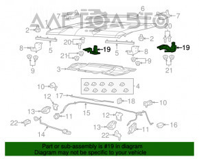 Петля капота правая Jeep Renegade 15-