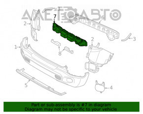 Absorbantul de bara spate pentru Jeep Renegade 15- este nou, neoriginal