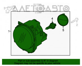 Far stânga față goală Jeep Renegade 15-18 pre-restilizare halogen DEPO Taiwan