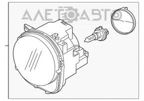 Фара передняя правая голая Jeep Renegade 15-18 дорест галоген DEPO