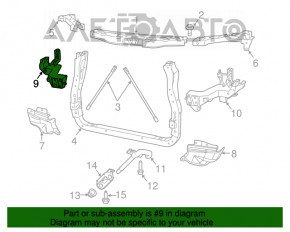 Ocularul drept al televizorului Jeep Grand Cherokee WK2 14-21, nou, neoriginal