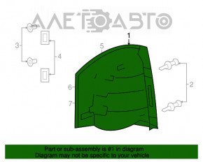 Lampa stânga Jeep Patriot 11-17 nouă, neoriginală