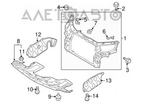 Televizorul panoului de radiator Kia Sorento 11-13, nou, neoriginal.