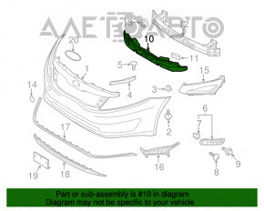 Absorbantul de bara fata pentru Kia Optima 11-13 pre-restilizare, nou, neoriginal, pentru carlig