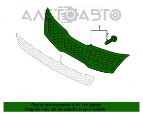 Grila radiatorului Kia Optima 11-13, nouă, aftermarket