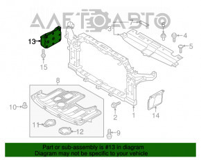 Protecție motor lateral dreapta Kia Soul 14-19 nou, neoriginal.