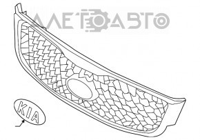 Grila radiatorului Kia Sorento 16-18 pre-restilizare crom nou neoriginal.